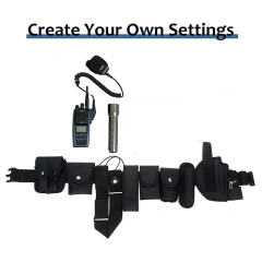 Duty Belts Training Tactical Modular Equipment Security Utility Belt with Components Pouches Bags Holster Gear Security Belts  Durable Waterproof multifunctional Wear-resistant Men’s Nylon Canvas Belt Adjustable Tactical Belt with Plastic Buckle