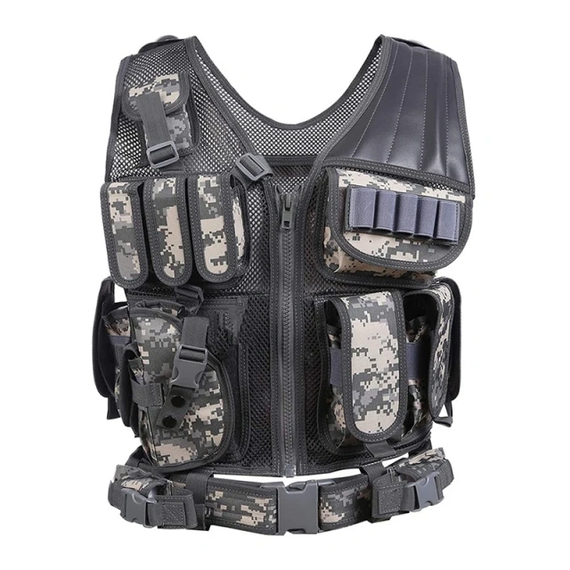 Multifunctional Assault Vest for Outdoors High Quality Breathable Waterproof Training Vest Lightweight Field Tactical Vest  Training Vest Assault outdoors security Training vest Fully Adjustable Lightweight Sports Training vest
