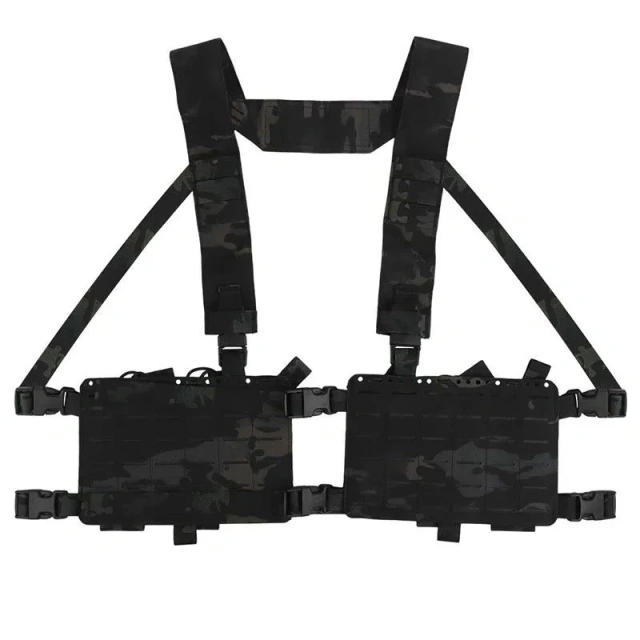Field Tactical Chest Vest MOLLE System Tactical Chest Rig Camouflage Harness Vest Tactical Chest Rig Wholesale Tactical Accessories Chest Rig Men Nylon Molle System Chest Rig Tactical Rig Vest Tactical Rig Harness
