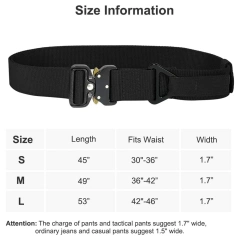 Fashionable Training Durable Men Nylon Webbing Utility Belt with V-ring Heavy Duty Quick-Release Buckle Tactical Rigger Belt  High Quality Mountaineering Outdoor wear-resistant sport enthusiasts Tactical Belt outdoor Security Duty Equipment Duty Belt