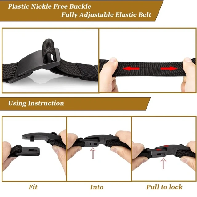 Hot Selling Outdoor Sport Durable Elastic Multifunctional Wear-resistant  Tactical Travel Stretch Golf Belt  Molle Pouch Belts with Heavy Duty Quick Release Metal Buckle Security Molle Waist Bag Waist Work Tactical Belt