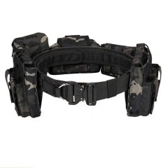 High-quality Durable Waterproof Quick Detachable and Adjustable Security Patrol Multifunctional Waist Belt  High Quality Quick-release Buckle Multi-functional Tactical Belt with Quick Release Accessory Pouches Mountaineering Duty Belt