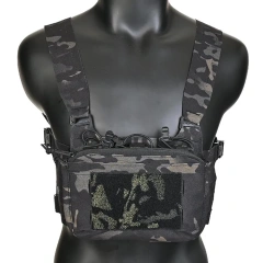 Hot Selling Camouflage Chest Rig Harness with Pouch Magazine Camouflage Molle Chest Rigs Hunting Tactical Chest Vest military Outdoor Molle System Tactical Chest Rig High Quality Hunting Tactical Vest Gear Chest Rig for Hunting