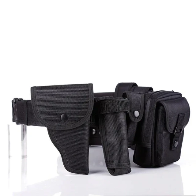 Detachable Adjustable Tactical Belts High Quality Training Hunting Accessories Security Practical Kit Duty Belt with Pocket  Heavy Duty Durable Nylon Elastic Stretch Tactical Belts for Men sport casual Training durable Tactical Belts