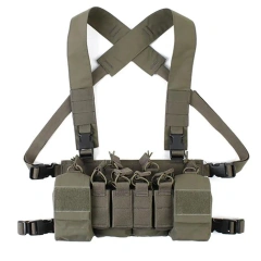Top Selling Tactical Accessories Camouflage Chest Rig Multipurpose Tactical Chest Rig Outdoor Soft Tactical Chest Rigs military Tactical Chest Rig MOLLE Mag Pouch Radio GP Bag Camouflage Tactical Chest Rig Vest for Outdoor