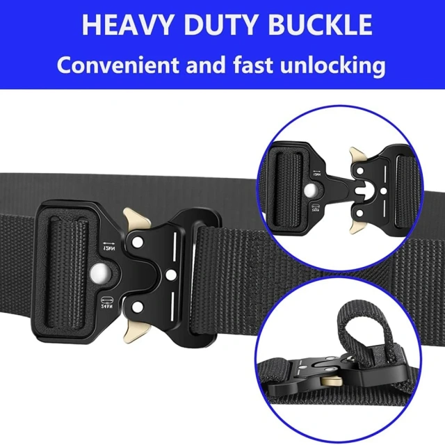 Wear-resistant Tactical Multifunctional Belt Webbing Riggers Web Belts Heavy Duty Quick-Release Metal Buckle Belt  High Quality Adjustable Mountaineering multifunctional Tactical Waist Bag Quick-release Buckle Camouflage Belt With Pouches