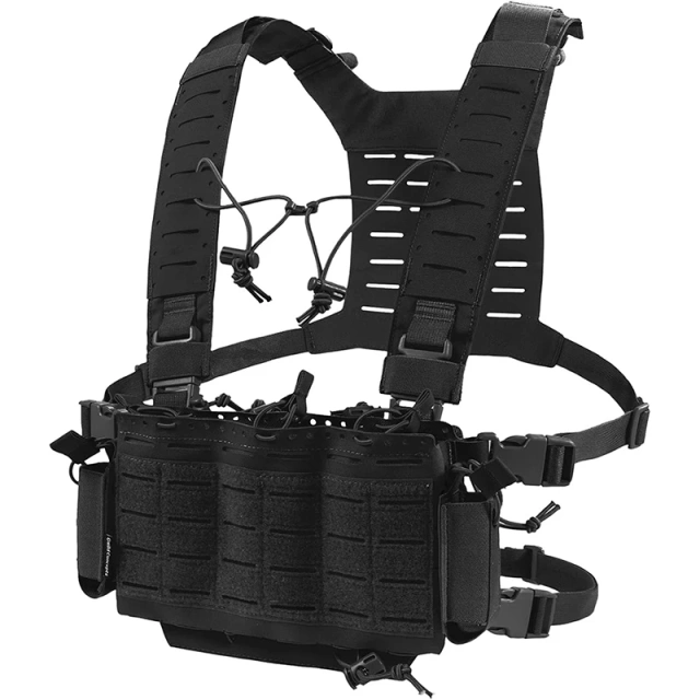 Best Selling Outdoor Tactical Chest Rig MOLLE Tactical Micro Vest with Mag Pouch High Quality Tactical Chest Rig Tactical Accessories Chest Rig High Quality Tactical Molle Vest Pack Chest Harness Tactical Rig Vest for Hunting