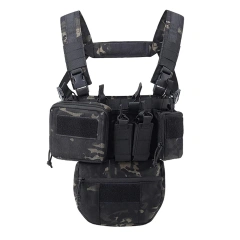 Tactical Vest Chest Rig with Magazine Pouch High Quality Tactic Chest Rig Vest for Men Tactical Chest Hanging Vest Hot Selling Lightweight Tactics Chest Rig with Mag Pouch Multifunctional Tactical Modular Vest Tactical Carry Chest Rig