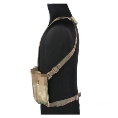 Customized Heavy Duty Camouflage Chest Rig Protective Tactical Vest for Hunting Multi-pouches Tactical Carrier Vest Best Selling Tactical Chest Gear Vest Training Hunting Vest with Magazine Pouch Camouflage Harness Chest Rig