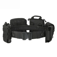 Outdoor Mountaineering Polyester Tactical Belt Outdoor Training Use Hunting Accessories Training Tactical Belts Duty Belt  Wear-resistant Ratchet Belt multifunctional Nylon Web Training Tactical Belt with Automatic Slide Buckle