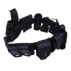 Fashionable Multifunctional Durable Outdoor Sports Gear Equipment Hunting Multifunctional Tactical Durable Belt with Pouches  Wear-resistant Lightweight stab-proof Sports Training Sports Adjustable Training Canvas Web Belt Durable Tactical Belt