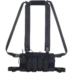 Outdoor Tactical Camouflage Chest Rig Tactical Molle Tactical Chest Rig Vest With Magazine Pouches Tactical Vest Chest Rig Outdoor Tactical Chest Rig for Hunting Lightweight Tactical Chest Vest with Mag Pouch Tactical Modular Chest Rig