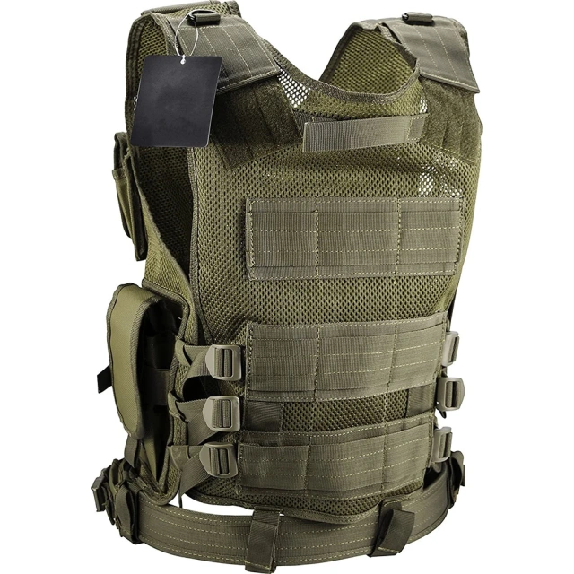 Hot Selling Outdoors Tactical Gear Vest for Training High Quality Training Vest Breathable Tactical Hunting Vest outdoors Breathable Training Vest Protective Wear-resistant Lightweight stab-proof Sports Training vest