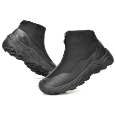 Water-resistant ripstop fabric upper Campsite Hiking Boots Custom Wholesale Oxford Safety Waterproof Outdoor Tactical Boots Fashionable Oxfords Sneaker Trolling Boots Men Trendy Sports Safety military Hiking Construction Boot wear-resistant Shoes