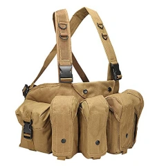 Wholesale Outdoor Sports Tactical Gear Molle Vest Pouch Bag Tactical Carrier Chest Rig Camouflage Chest Rig High Quality Tactics Hunting Vest Tactical Chest Rig for Hunting Training Outdoor Tactical Chest Rig