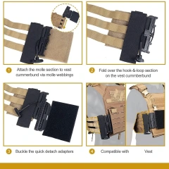 Quick Release Adapters for Training Vest Chest Rig Quick Disconnect Buckles and  Modular Vest  Multifunctional Training Chest Rig Loaded Gear security vest  Custom Fit Turkey Hunting Training Vest
