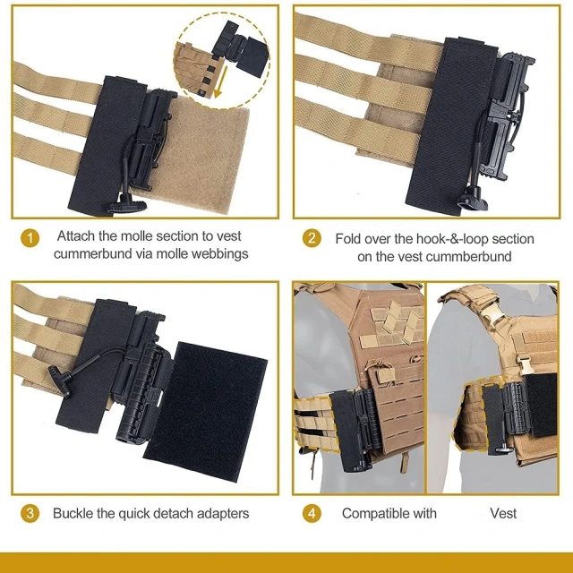 Quick Release Adapters for Training Vest Chest Rig Quick Disconnect Buckles and  Modular Vest  Multifunctional Training Chest Rig Loaded Gear security vest  Custom Fit Turkey Hunting Training Vest