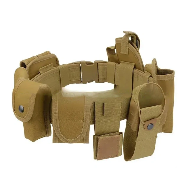 Tactical Belt Training Duty Security Equipment Accessories Waist Bag Multi-functional Nylon Waterproof Tactic Waist Belt   Hot selling Breathable Tactical Quick Release Buckle Belts with Inner Belt Duty Belts sports equipment