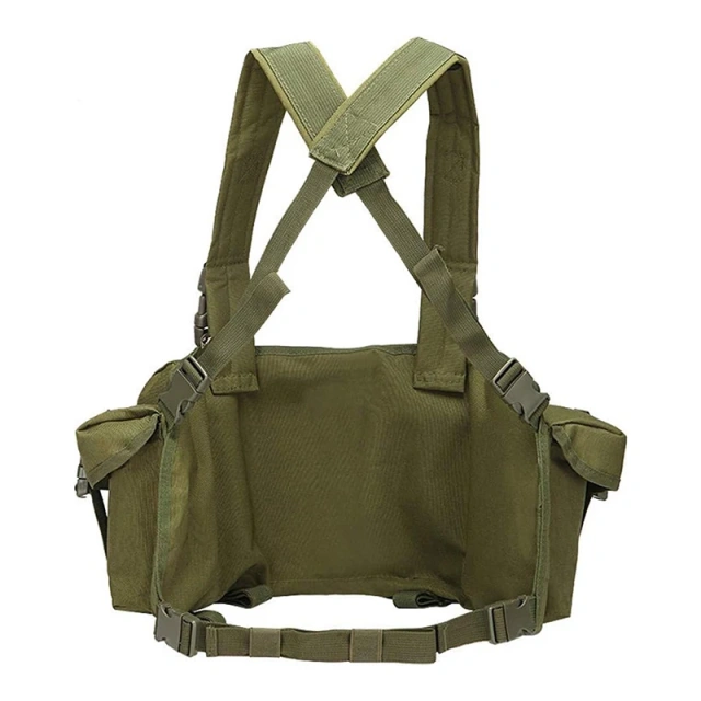 Training Equipment Chest Rig Outdoor Multifunctional Tactical Chest Bag Heavy Duty Camouflage Tactical Chest Rig Bag Customized Lightweight Tactical Chest Rig MOLLE Hunting Vest Quick Release Tactical Chest Rig With Magazine Pouch