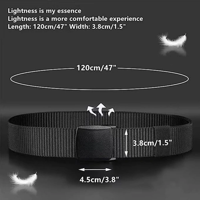 Wear-resistant Nylon Training Tactical Men Belt Webbing Canvas Outdoor Web Belt with Plastic Buckle Fits Pant  Fashionable Casual Durable Multifunctional Tactical Belt Duty Set Adjustable Nylon sport enthusiasts Security Hunting Belt