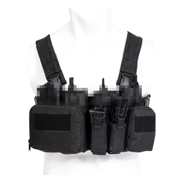 Customized Hunting Apparel Nylon Tactical Chest Rig Vest with Magazine Pouch Molle System Tactical Chest Rig Tactical Equipment Chest Rig Vest Tactical Carrier Chest Rig with Magazine Pouch Outdoor Tactical Hunting Vest