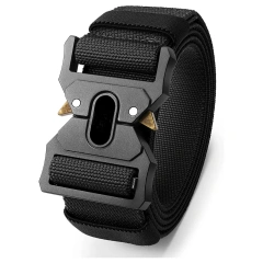 Fashionable Durable Wholesale Men's Fashionable Multifunctional Tactical Belt Heavy Duty Style Buckle Belt  Multi-functional Adjustable Outdoor Black Hunting Tactics Duty Security Belt Premium equipment Camo tactic Waist Belt