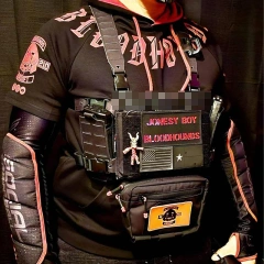 Adjustable Detachable Tactical Modular Vest with Mag Pouch Tactical Chest Rig Tactical Molle Micro Chest Rigs High Quality Tactical Chest Rig with Magazine Pouches Tactical Rig for Chest Outdoor Tactical Chest Rig