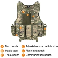Wholesale Training Hunting Vest High Quality Training Tactical Vest for Outdoors Breathable Men Tactical Vest high-quality durable Adjustable Breathable Assault Training outdoors Breathable Vest