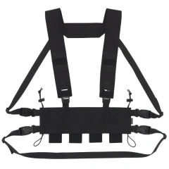 Training Equipment Tactical Vest Lightweight Tactical Chest Rig with Mag Pouch Tactical Vest Chest Rig for Training Camouflage Tactical Vest Rig with Magazine Pouch Tactical Vest Chest Rig Tactical Chest Training Vest for Hunting