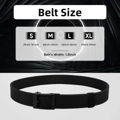 High Quality Adjustable Nylon Ratchet Belt Durable Multifunctional Concealed Carry Tactical Belt  Adjustable Training Nylon Web Work Belt with Automatic Slide Buckle Adjustable Men's Ratchet Tactical Belt