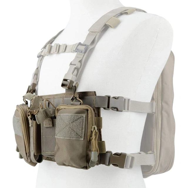 Tactical Gear Chest Rig Camouflage Tactical Hunting Vest with Multi-pockets Good Quality Tactical Chest Vest Rig Tactical Equipment MOLLE Chest Rigs Good Quality Tactical Chest Rig with Pouch Utility Chest Rig for Tactical