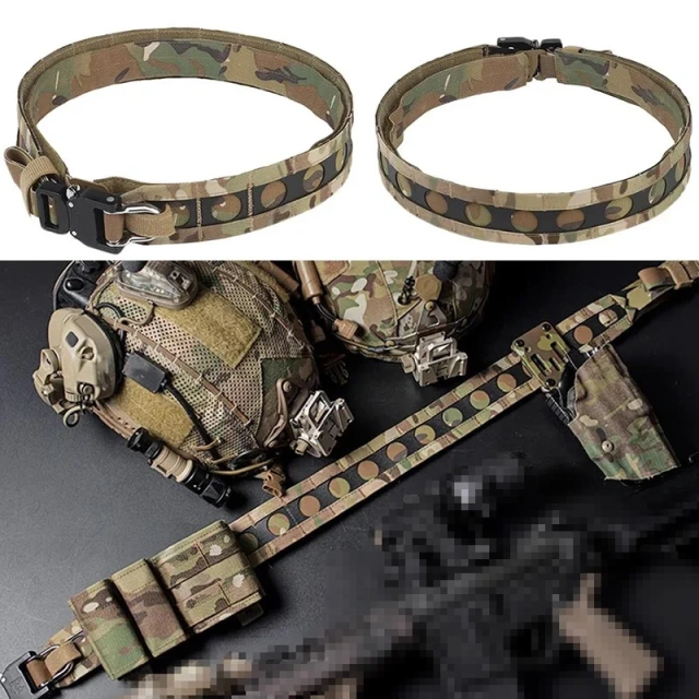 High Density Material Modular Equipment Tactical Belt Set High Quality Duty Tactical Belt Wear-resistant Modular Equipment  Wear-resistant Lightweight Canvas Training durable Web Tactical Belt multifunctional Wear-resistant Tactical Belt