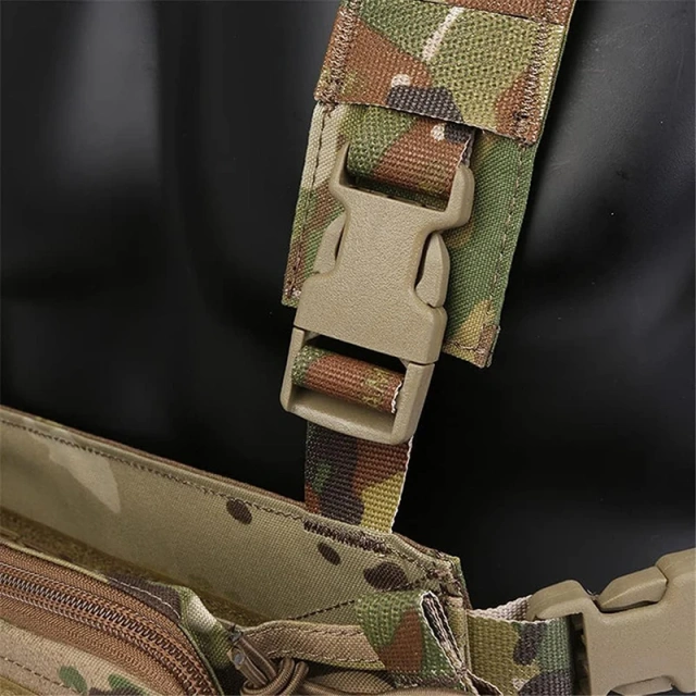 Tactical Micro Chest Vest Mini Style Tactical Chest Rig Multifunctional Camouflage Chest Rig for Unisex Outdoor Tactical Chest Rig Vest Camouflage Hunting Tactical Chest Rig With Magazine Pouch Tactical Camouflage Chest Rig