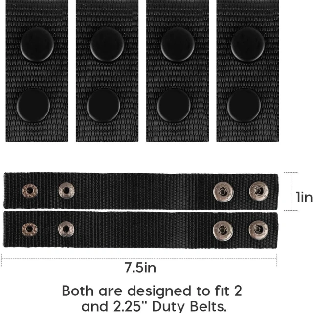 Comfortable Duty Belt Keeper with Double Snaps for Outdoor Sports Fixing Wide Security Tactical Belt  Adjustable Outdoor Quick-release Buckle Outdoor Waist Wrap Camouflage Tactical Belt Set Multi-functional Belts Accessory Bag