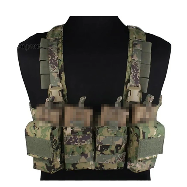 Best Selling Tactical Chest Rig Vest Tactical Recon Vest with Magazine Pouch Camouflage Chest Rig Harness for Hunting Outdoor Camouflage Chest Rig Bags New Men Women Protective Tactical Vest Soft Tactical Chest Rigs with Pouches