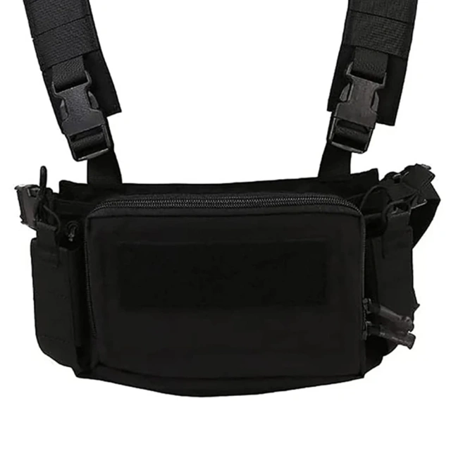 Tactical Micro Chest Vest with Chest Strap Good Quality Tactical Backpack Vest Outdoor Tactical Chest Rig Custom High Quality Tactical Training Mini Rig Outdoor Durable Protective Safety Vests Chest Tactical Carriers Chest Rigs