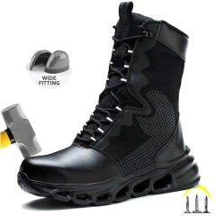 Men Durable Safety Shoes Work Boot Puncture-proof Sneakers Breathable Light Comfortable Construction Oxford Work Tactical Shoes Wholesale Hiking Tactical Winter Athletic Shoes Men Women Fashionable Sports High Snow Boots Oxford multifunctional Sneakers
