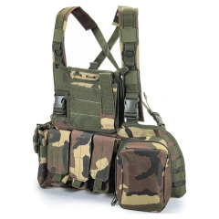 High Quality Tactical Vest Outdoor Tactical Chest Rig Vest Adjustable Tactical Chest Harness Rig with Pouches  Customized Tactical Equipment Chest Rig Heavy Duty Tactical Vest Safety Chest Rig Outdoor Training Mini Rig