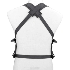 Customized High Quality Tactical Chest Vest Rig Tactical Vest with Multi-pockets Outdoor Training Hunting Vest Tactical Chest Rig Vest Adjustable X Harness Hunting Vest with Mag Pouches for Training Tactical Chest Bag Rig
