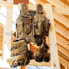 Wholesale Breathable Training Vest Tool Belt with Medium Pouches Weight Dispersal Work Outdoor Hiking  Wear-resistant Training Vest Heavy Version Quick Release Training Vest  high-quality Breathable Training Weight Vest high-quality durable multifunc