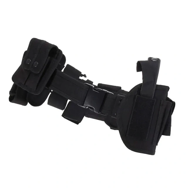 Tactical Multifunctional Security Belts Outdoor Training Utility Kit Detachable Duty Belt with Pouch Set Modular Equipment  Waterproof multifunctional Wear-resistant Adjustable Training durable Fully Adjustable sports Canvas Web Belt