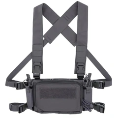 Hot Sale Tactical Micro Chest Rig with Mag Pouch Outdoor Tactical Vest Good Quality Magazine Pouch Tactical Vest Tactical Gear Chest Rig Tactical Molle Micro Chest Rigs Adjustable Detachable Tactical Modular Vest with Mag Pouch