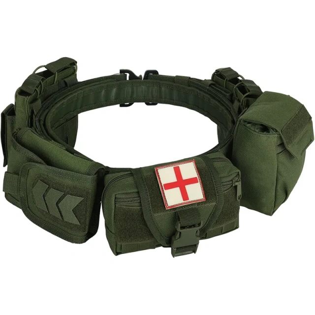 High-quality Durable Adjustable Duty Belt Multifunctional Wear-resistant Utility Belt With Pouches Duty Belt  Premium double Tactical Duty Belt lightweight and comfortable Utility Belt With Pouches multifunctional tactic Waist Belt
