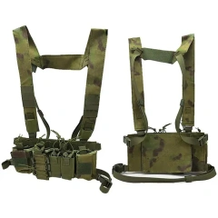 Tactical Chest Rig Harness Vest Good Quality Tactical Vest Rig Bag with Magazine Pouch Tactical Chest Rig Bag Best Selling Tactical Gear Camouflage Molle Chest Rigs Durable Tactical Chest Rig Outdoor Harness Tactical Rig Vest