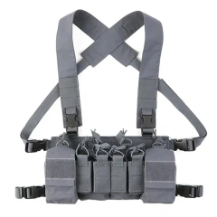 Top Selling Tactical Accessories Camouflage Chest Rig Multipurpose Tactical Chest Rig Outdoor Soft Tactical Chest Rigs military Tactical Chest Rig MOLLE Mag Pouch Radio GP Bag Camouflage Tactical Chest Rig Vest for Outdoor