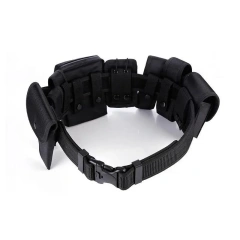 Detachable Adjustable Tactical Belts High Quality Training Hunting Accessories Security Practical Kit Duty Belt with Pocket  Heavy Duty Durable Nylon Elastic Stretch Tactical Belts for Men sport casual Training durable Tactical Belts