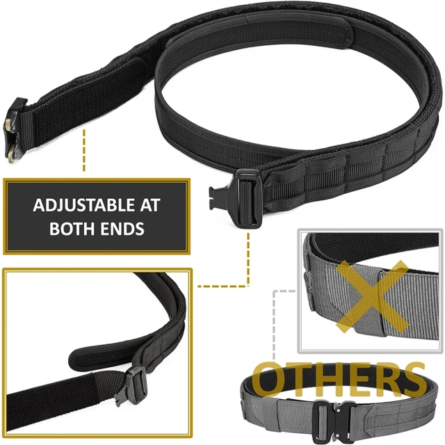 Adjustable Training Durable Quick Release Multifunctional Belt Tactical Durable  Heavy Duty Belt  Multi-functional Outdoor Hunting Waist Belt Training Equipment Quick  Detachable Release Metal Buckle Tactical Training Belt