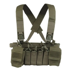 Hot Selling Lightweight Portable Tactical Vest Chest Rig Bag Magazine Pouch Tactical Vest Outdoor Camouflage Chest Rig military Tactical Chest Rig Training Vest Tactical Vest Micro Chest Rig with Pouches Tactical Molle Chest Rig