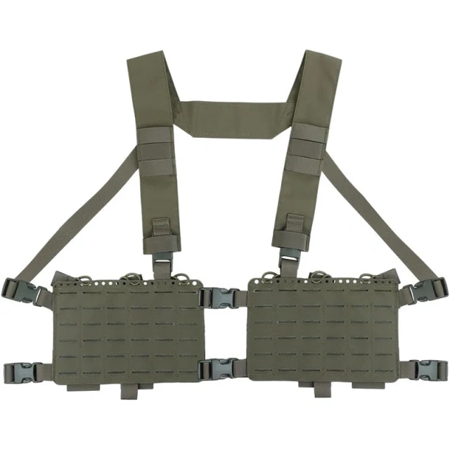 Customized Tactical Chest Rig MOLLE Mag Pouch Radio GP Bag Camouflage Tactical Chest Rig Vest for Outdoor Outdoor Sports Gear Tactical Chest Rig Multi-Functional Tactical Vest ACU Tactical Chest Rig Pouch with Strap