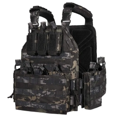 Training Quick Release Vest Double Triple Pouch Vest  Training Duty Equipment Hunting Vest Adjustable Training durable outdoors security Training vest  Lightweight Wear-resistant stab-proof Sports Training vest outdoors Breathable Training Vest